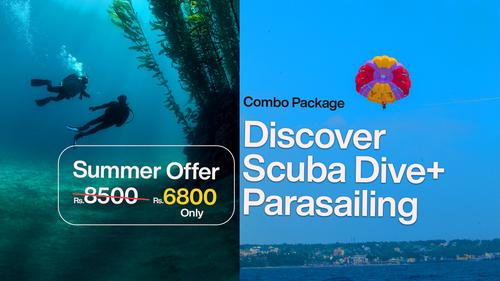 Discover Scuba Dive + Parasailing Summer Combo